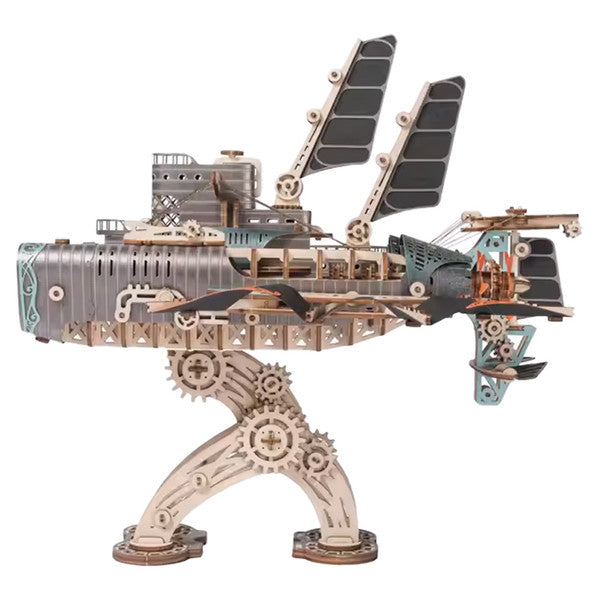 Howcat Mfantasy Airship 20,000 Leagues Grey Wooden Puzzle Main image