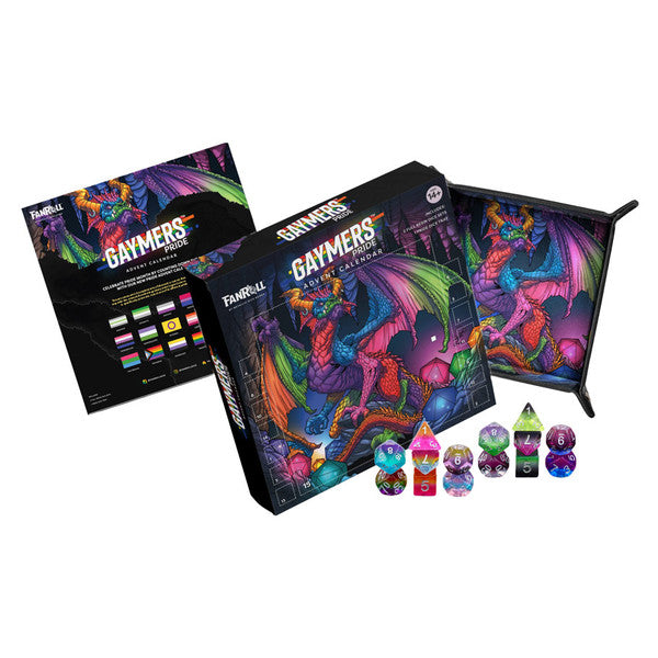 FanRoll by MDG Pride Advent Calendar with Rainbow Dragon Dice Tray Main image