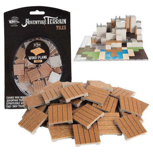 Monster Protectors Adventure Terrain Painted Wood Plank Tiles 50pc Main image