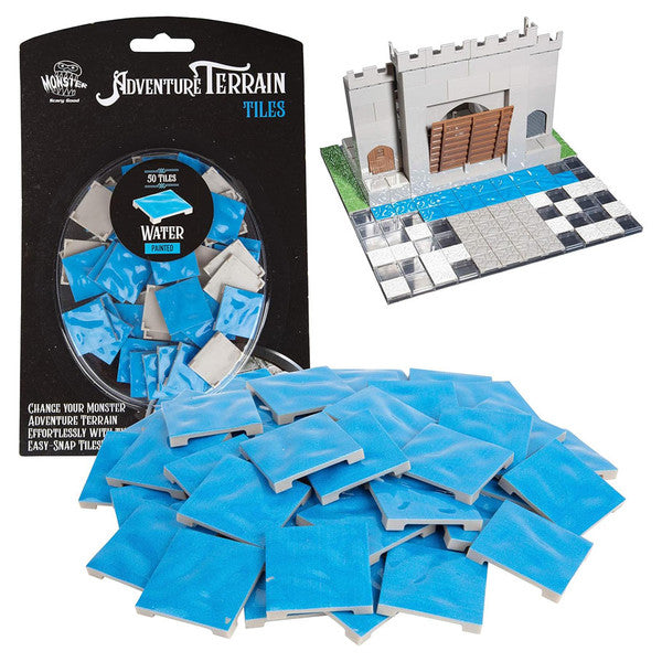 Monster Protectors Adventure Terrain Painted Wavy Water Tiles 50pc