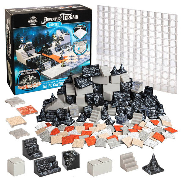 Monster Protectors Adventure Terrain Painted Cavern Expansion Baseplate 141pc Main image