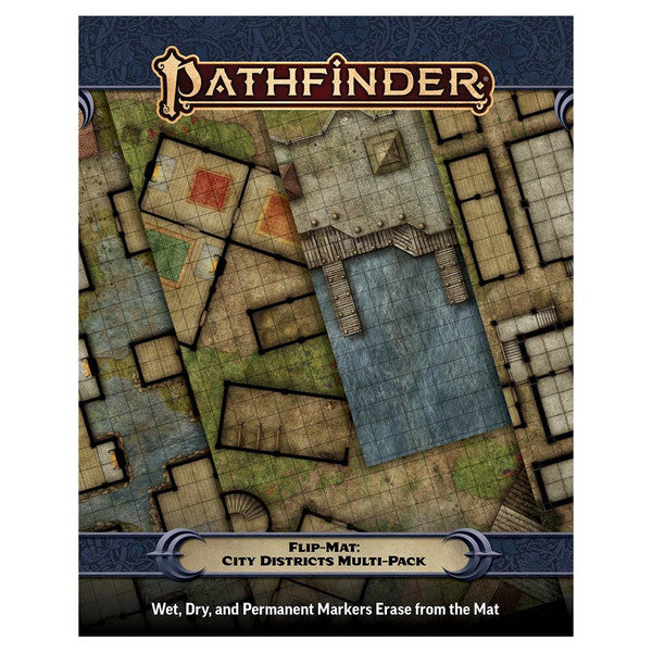 Paizo, Inc. Paizo Inc. Pathfinder 2e Flip Mat City Districts Multi-Pack
