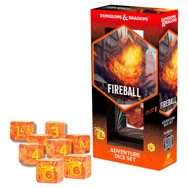 Sirius Dice Fireball Dungeons & Dragons Adventure Dice Set Main image