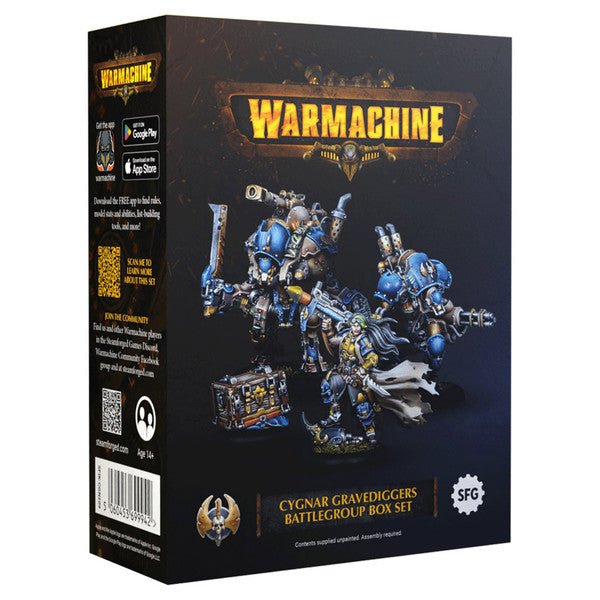 Steamforged Games Ltd. Warmachine Cygnar Gravediggers Battlegroup Box
