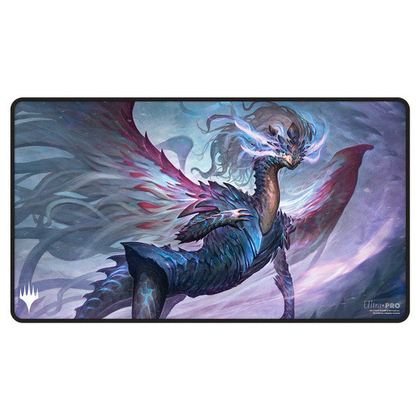 Ultra Pro Magic The Gathering Black Stitched Edge Playmat Soft Fabric Non Slip T Main image