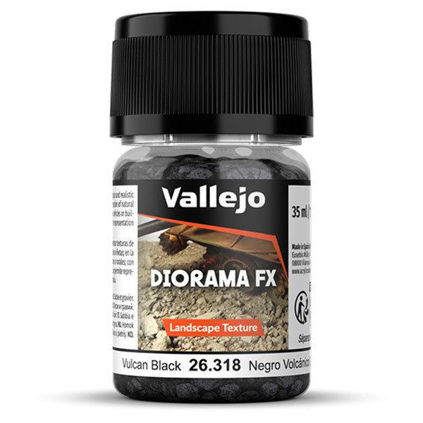Vallejo Diorama Fx Landscape Vulcan Black 2-5 Mm 35ml Main image
