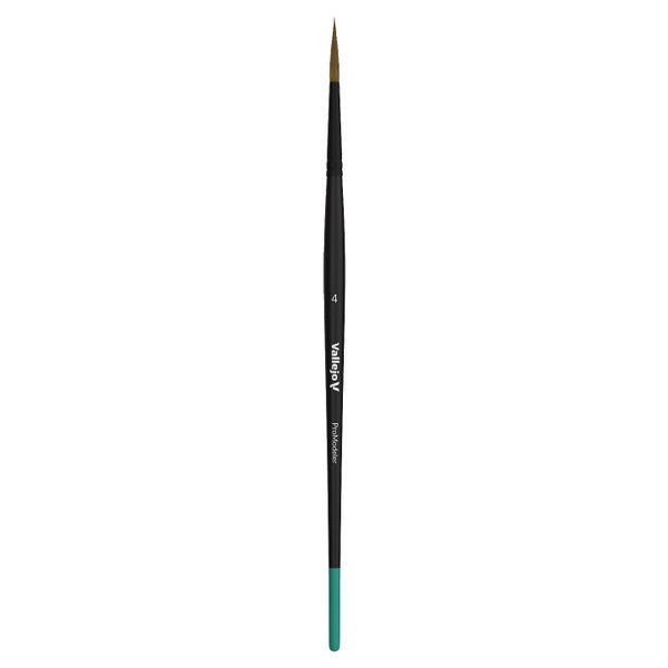 Vallejo Pro Modeler Natural Hair Round Brush No 4