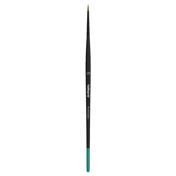 Vallejo Pro Modeler Natural Hair Round Brush No 2 0