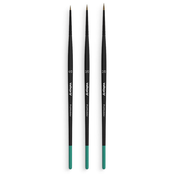 Vallejo Brush Set Definition Natural Hair Sizes 4 0 3 0 2 0
