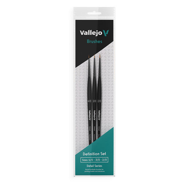 Vallejo Brush Set Definition Synthetic Fibers Sizes 4 0 3 0 2 0