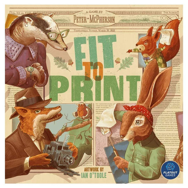 Alderac Entertainment Group Fit to Print Tile Laying Puzzle Game
