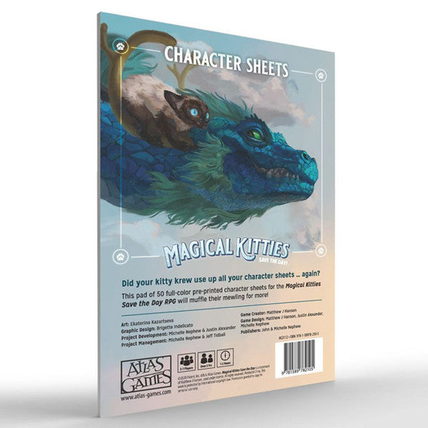 Atlas Games Magical Kitties Kitty Character Sheets