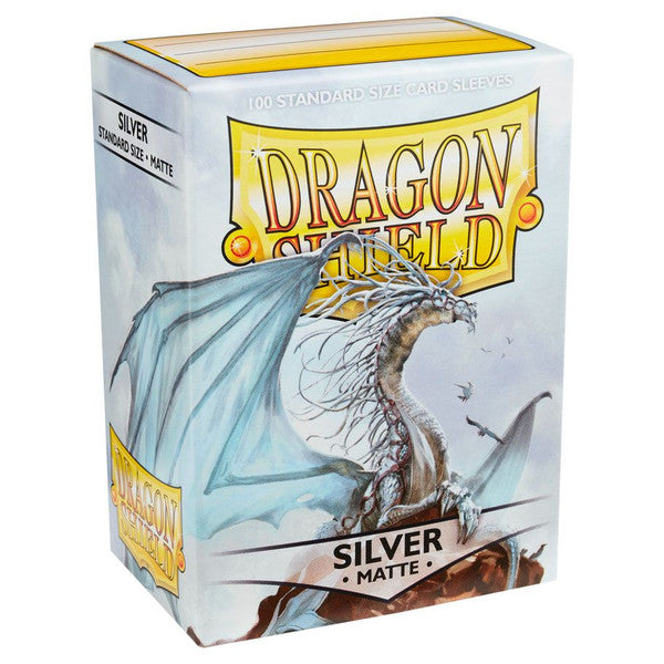 Dragon Shield Magic Deck Protector Matte Silver 100 Standard Size Card Sleeves Main image