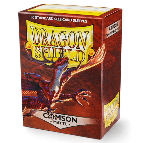 Dragon Shield Deck Protector Matte Crimson 100 Standard Size Card Sleeves Main image
