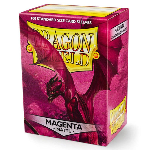 Dragon Shield Deck Protector Matte Magenta 100 Standard Size Card Sleeves Main image