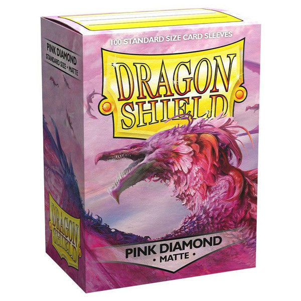 Dragon Shield Deck Protector Matte Pink Diamond 100 Standard Size Card Sleeves Main image