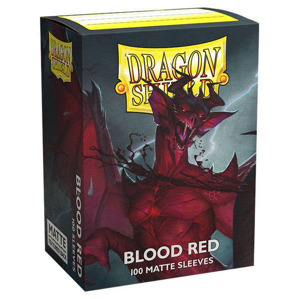 Dragon Shield Deck Protector Matte Blood Red 100 Standard Size Card Sleeves
