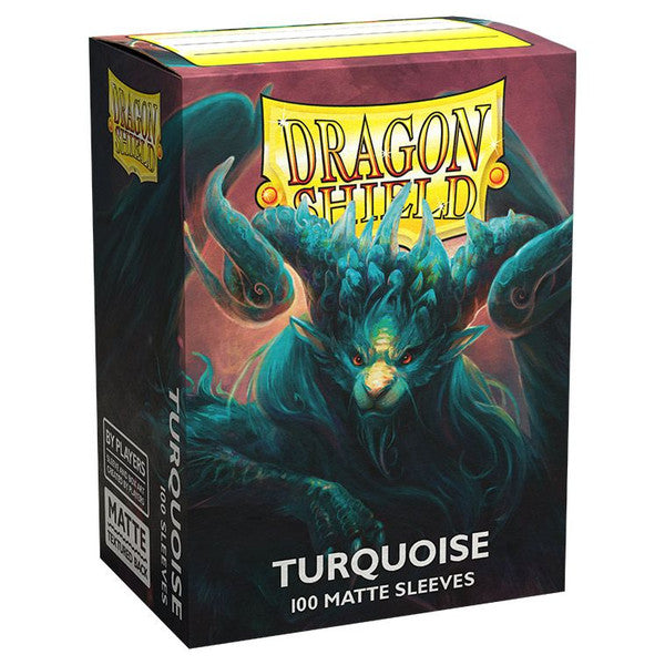 Dragon Shield Deck Protector Matte Turquoise 100 Standard Size Card Sleeves