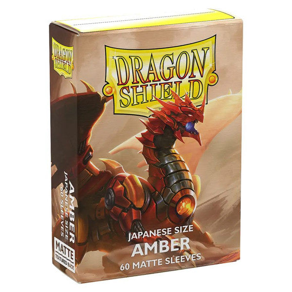 Dragon Shield Deck Protector Matte Amber Sparkly Sleeves