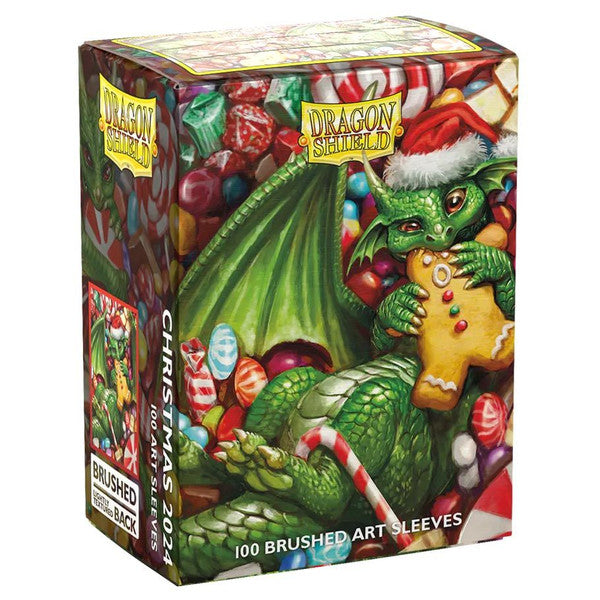 Dragon Shield Christmas Brushed Art Deck Protector 100 Pack