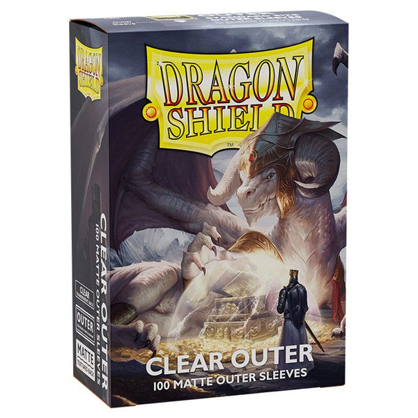 Dragon Shield Matte Clear Outer Sleeves Deck Protector 100 Count