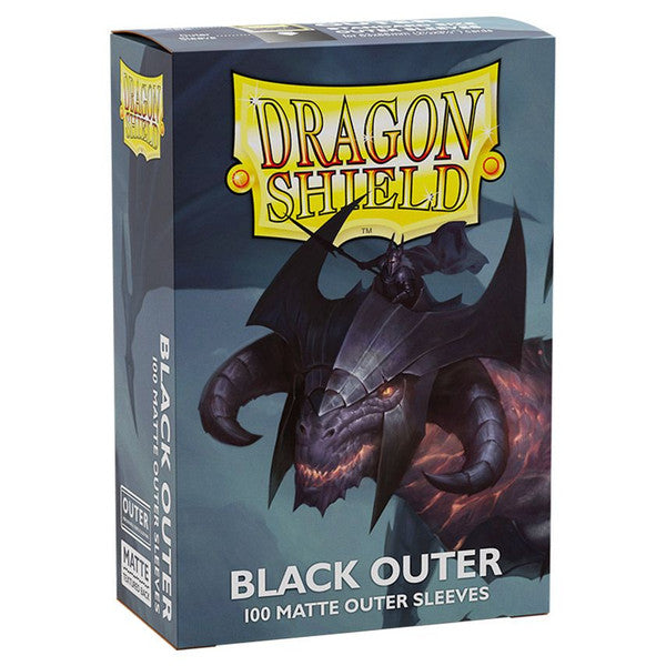 Dragon Shield Matte Black Outer Sleeves Deck Protector 100 Count