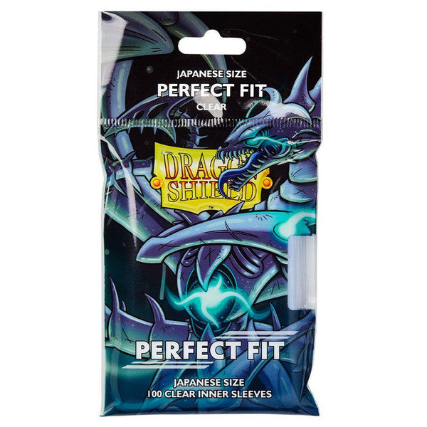 Dragon Shield Perfect Fit Clear Japanese Deck Protector Inner Sleeves 100 Main image