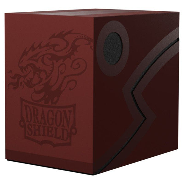Dragon Shield Deck Box Double Shell Blood Red Black Sturdy Card Storage Main image