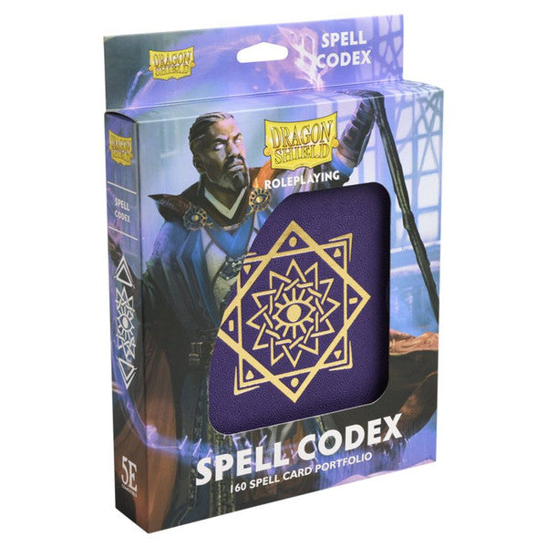Dragon Shield Spell Codex Arcane Purple Compatible Dnd Included