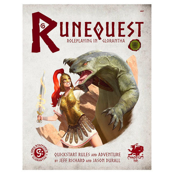 Chaosium, Inc. Chaosium Inc Runequest Roleplaying in Glorantha Quickstart