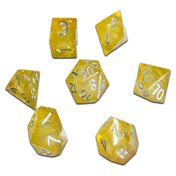 Chronicle RPG Accessories Pty Ltd Citrine Molten DND Dice 7-Set Cube Main image