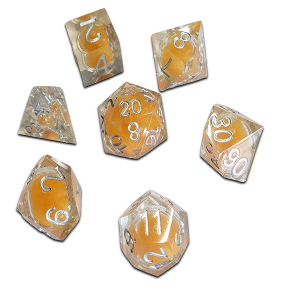 Chronicle RPG Accessories Pty Ltd Lava Molten DND Dice 7-Set Cube