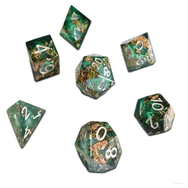 Chronicle RPG Accessories Pty Ltd Overgrowth Molten DND Dice 7-Set Cube Main image