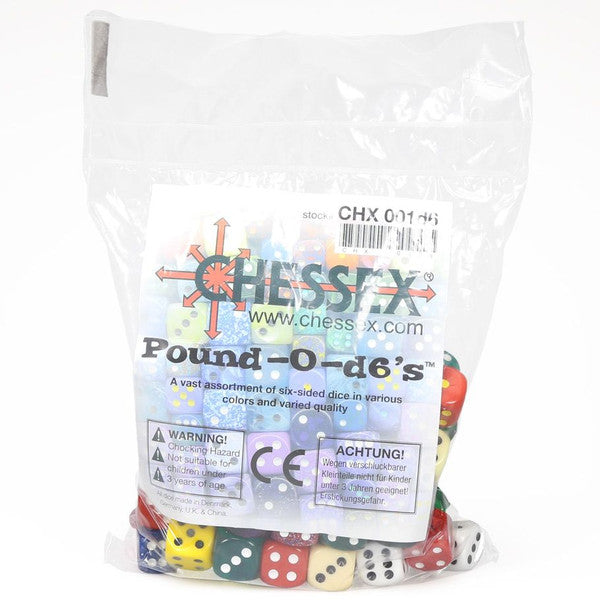 Chessex Manufacturing Dice Pound Of D6 Lb-O-D6