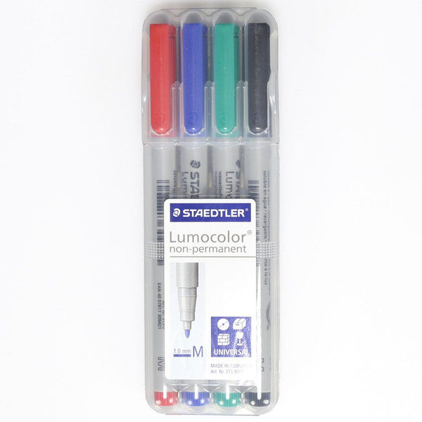 Chessex Manufacturing Wp4 Water Soluble Marker Medium Tip Multi-Color 4 Pack Main image