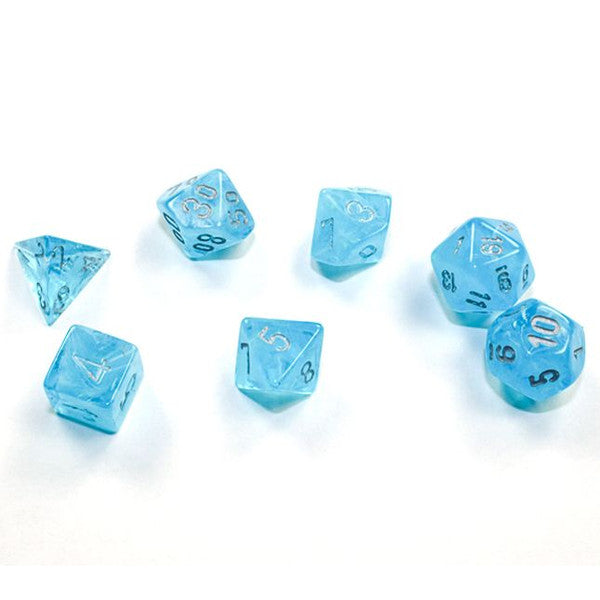 Chessex Manufacturing Luminary Sky Silver Mini Polyhedral Dice Set 7 Main image