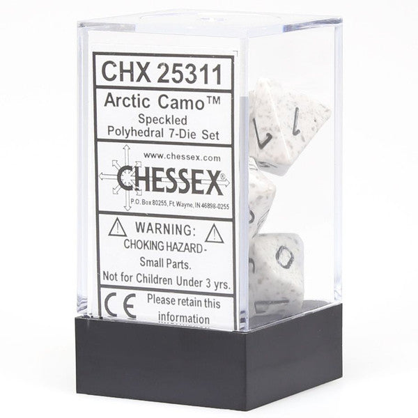 Chessex Manufacturing Set Speckled Arctic Camo Polyhedral Dice Set 7-Set Main image