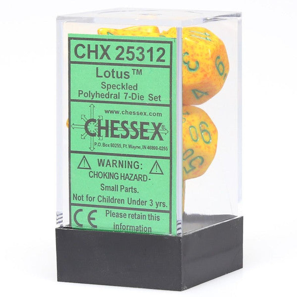 Chessex Manufacturing Set Speckled Lotus Polyhedral Dice Set 7-Set Main image