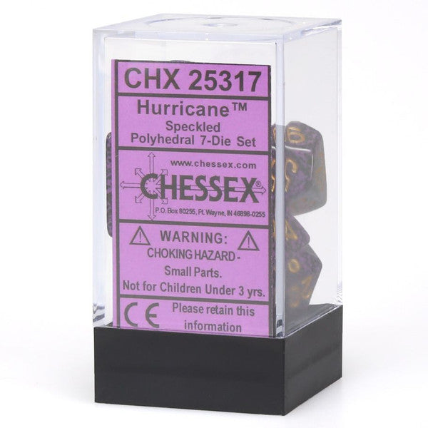 Chessex Manufacturing Set Speckled Hurricane Polyhedral Dice Set 7-Set Main image