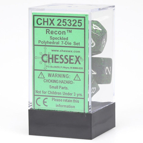 Chessex Manufacturing Speckled Recon Dice 7-Set Cube