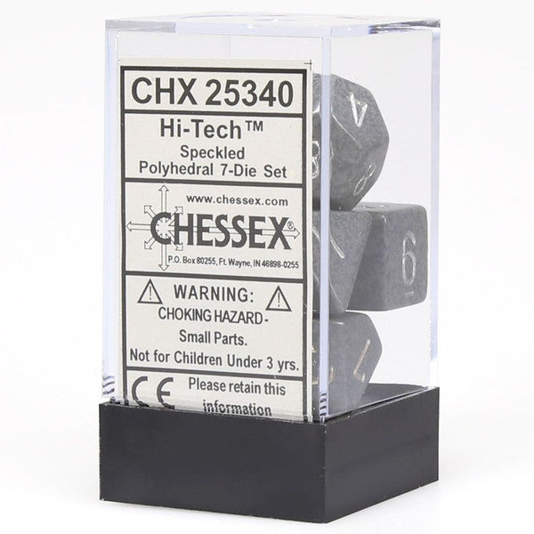 Chessex Manufacturing Speckled Hi-Tech D20 Dice 7-Set Cube