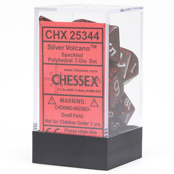 Chessex Manufacturing Speckled Silver Volcano Dice 7-Set Cube