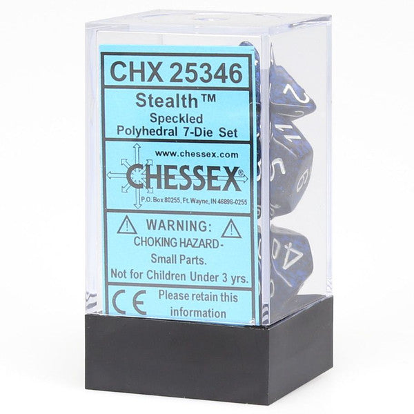 Chessex Manufacturing Speckled Stealth D12 Dice 7-Set Cube Main image