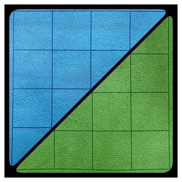 Chessex Manufacturing Battlemat Reversible Blue Green Squares 1 Inch