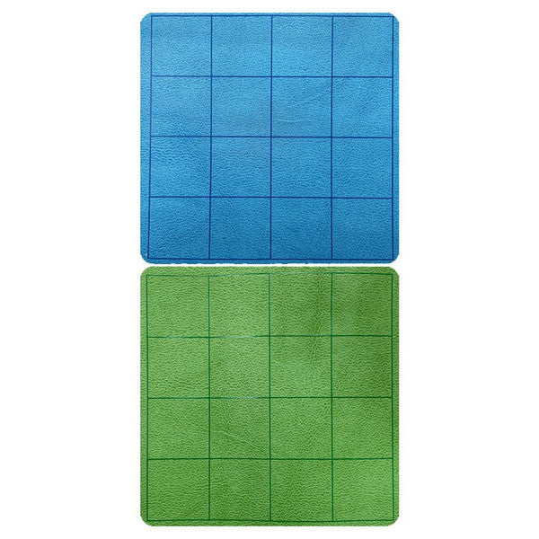 Chessex Manufacturing Megamat Reversible Blue Green Squares 1 Inch