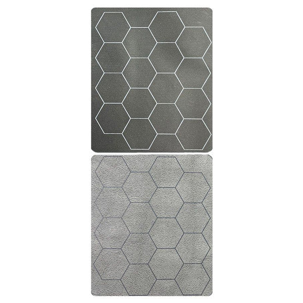 Chessex Manufacturing Megamat Reversible Black Grey Hex Playing Surface