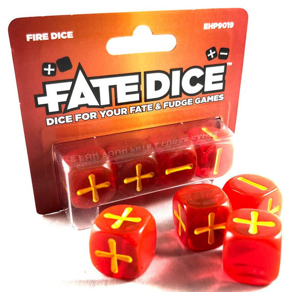 Evil Hat Productions, LLC Evil Hat Productions Fire Translucent Red Dice