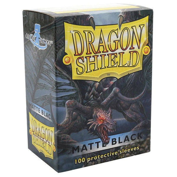Dragon Shield Cards Deck Protector Matte Black 100 Arcane Tinmen