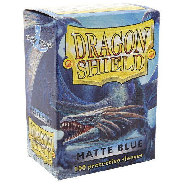 Dragon Shield Card Sleeves Deck Protector Matte Blue 100 Standard Size