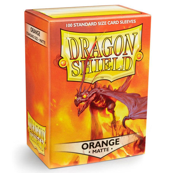 Dragon Shield Magic Deck Protector Matte Orange 100 Standard Size Card Sleeves